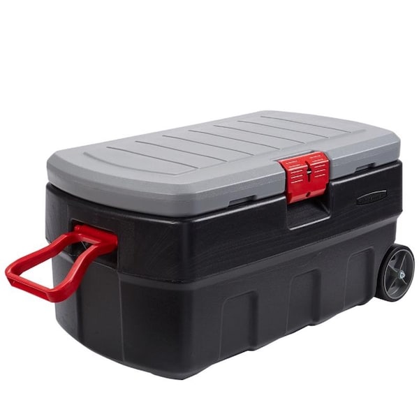 United Solutions Mobile Storage Trunk W/ Lid, 35 gal, 19-1/2 in L x 17-73/100 in W x 36-19/100 in H, Black RMAP350005 - main